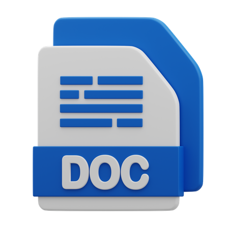 DOC File  3D Icon