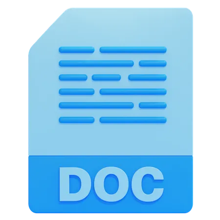 DOC File  3D Icon