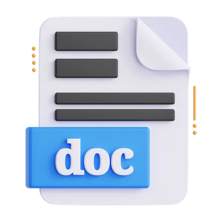 Doc File  3D Icon