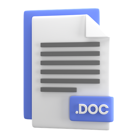 DOC File  3D Icon