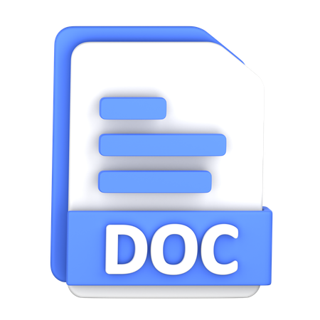 Doc File  3D Icon