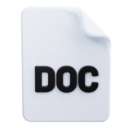 Doc File  3D Icon