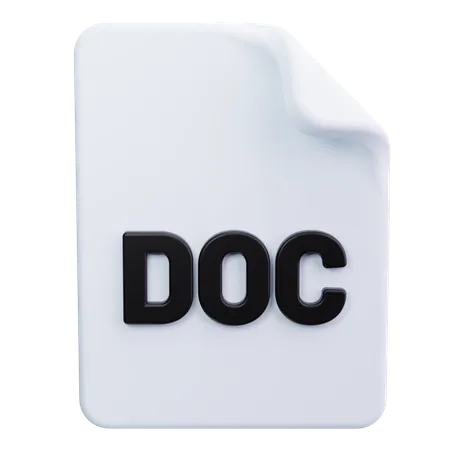 Doc File  3D Icon