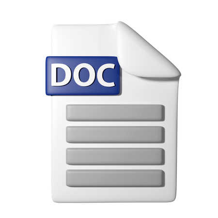 Doc File  3D Icon