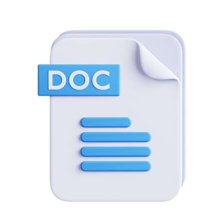 Doc File  3D Icon