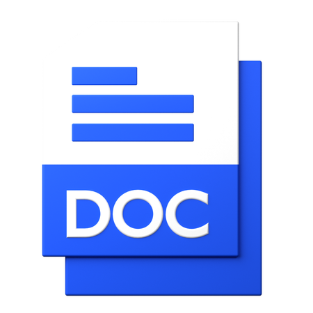 DOC File  3D Icon