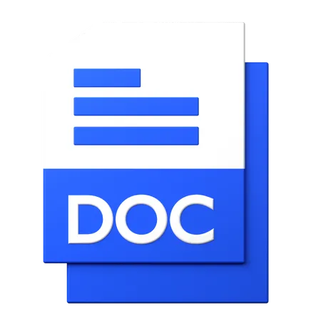 DOC File  3D Icon