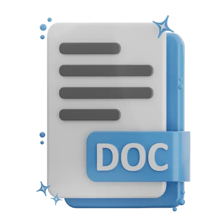 Doc File  3D Icon