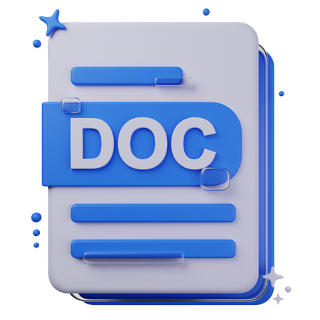 DOC File  3D Icon