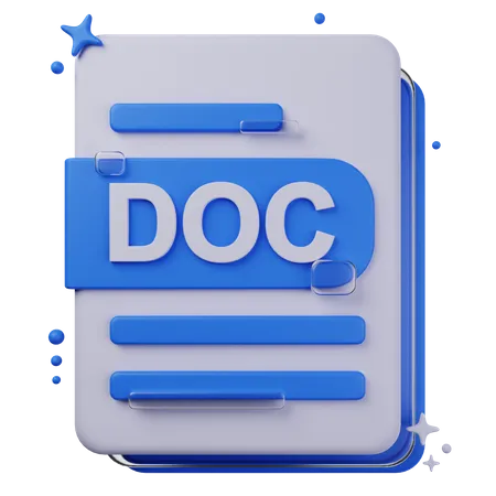 DOC File  3D Icon