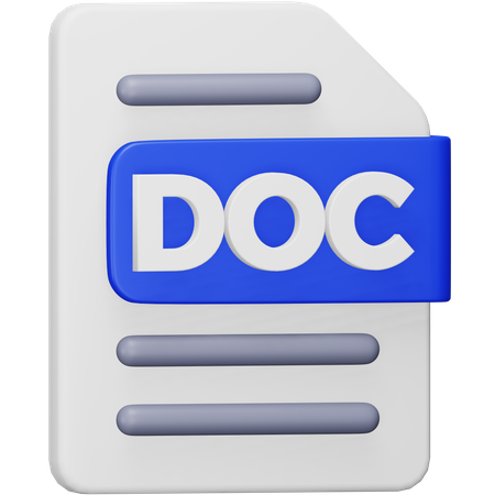 Doc File  3D Icon