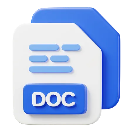 DOC File  3D Icon