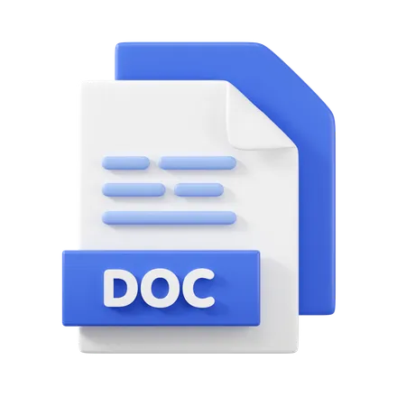 DOC File  3D Icon