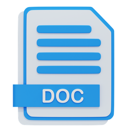 DOC File  3D Icon