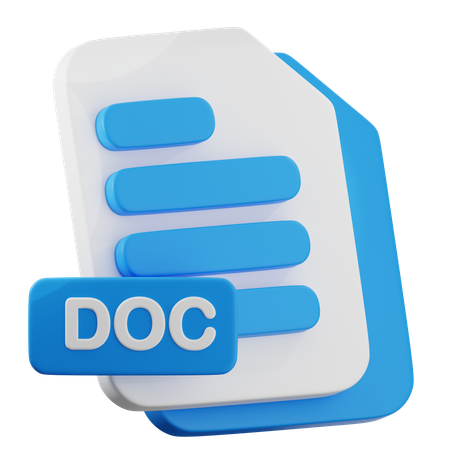 DOC File  3D Icon