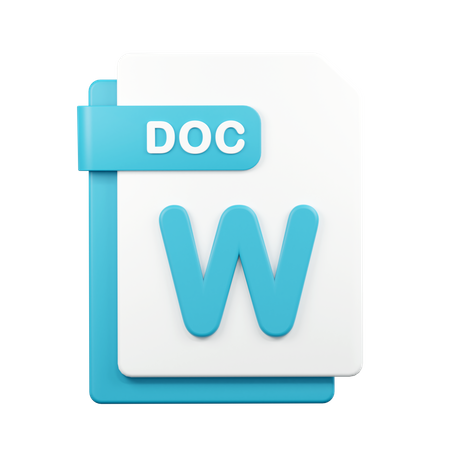 Doc File  3D Icon