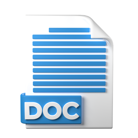 DOC File  3D Icon