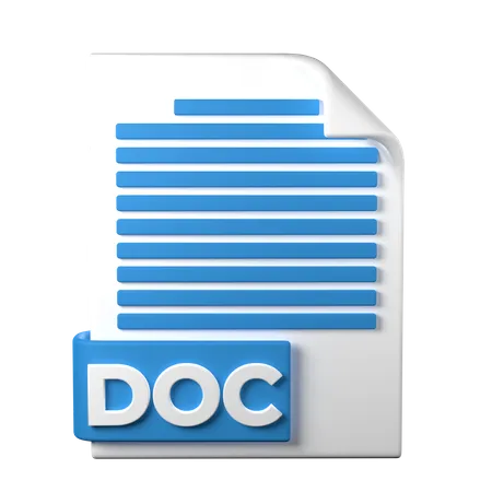 DOC File  3D Icon