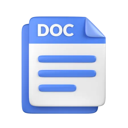 DOC File  3D Icon