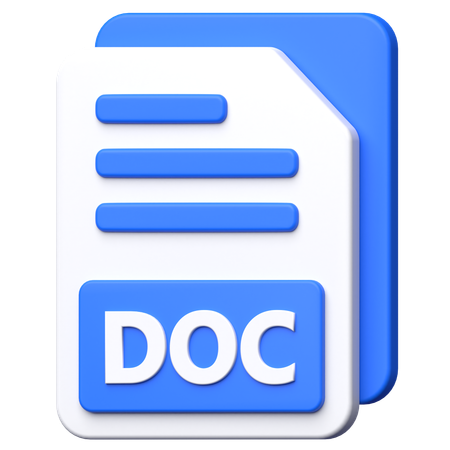 DOC File  3D Icon