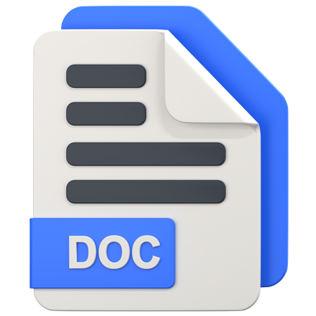 Doc File  3D Icon