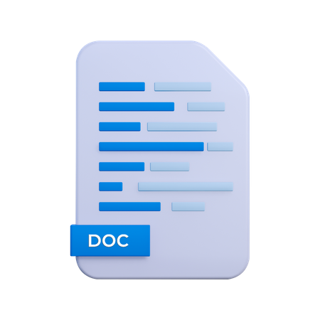 Doc File  3D Icon