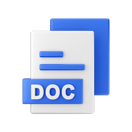 Doc File  3D Icon