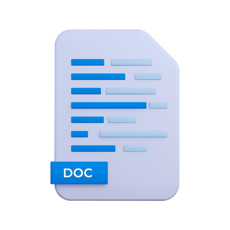 Doc File  3D Illustration