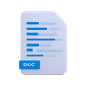 3d doc file logo