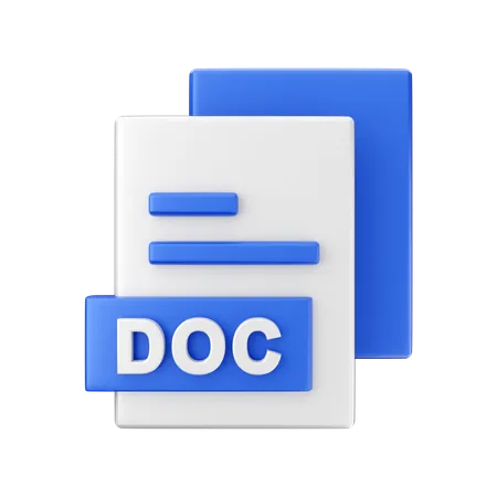 Doc File  3D Illustration