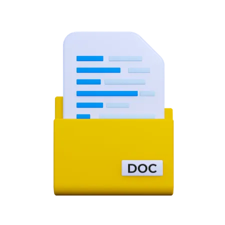 Doc File 3D Icon