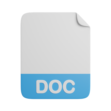 Doc File  3D Icon