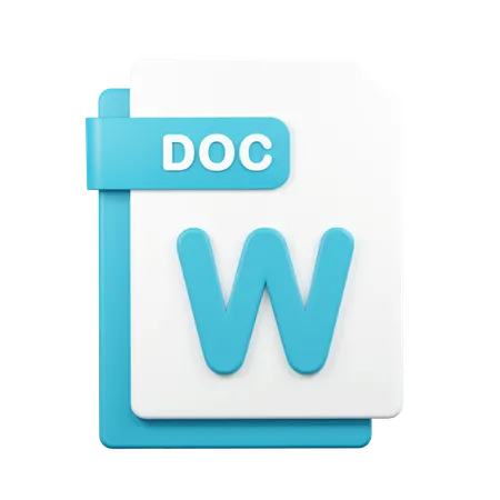 Doc File Illustration 3D Icon