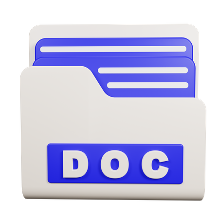 DOC Folder  3D Icon