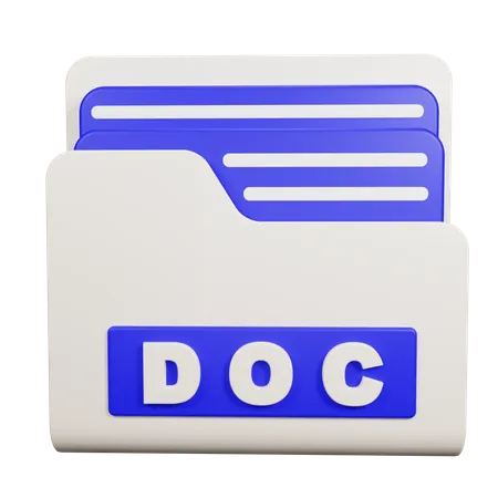 DOC Folder  3D Icon