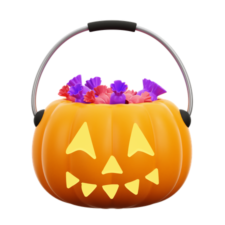 Doce de abóbora de halloween  3D Icon