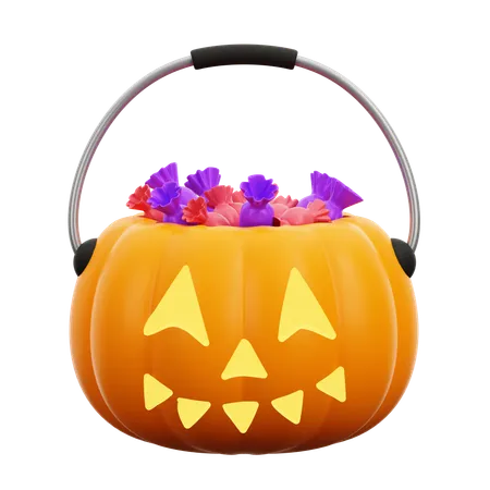 Doce de abóbora de halloween  3D Icon