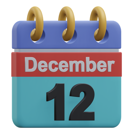 Doce de diciembre  3D Icon