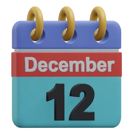 Doce de diciembre  3D Icon