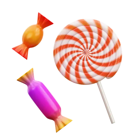 Doces do dia das bruxas  3D Icon