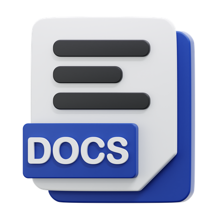 DOCS FILE  3D Icon