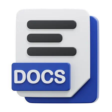 DOCS FILE  3D Icon