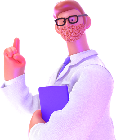 Médecin  3D Illustration