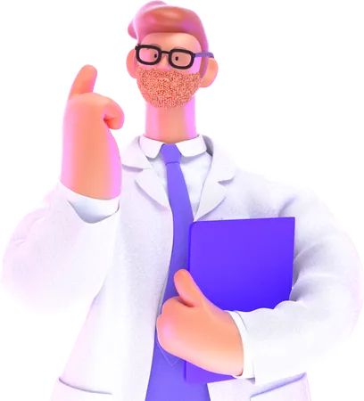 Médecin  3D Illustration