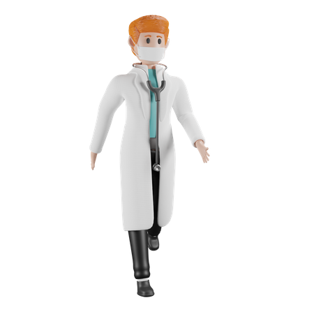 Médecin  3D Illustration