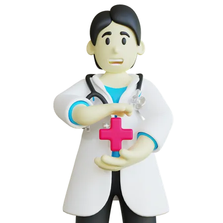 Médecin  3D Illustration