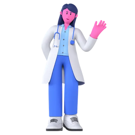 Docteur, dis bonjour  3D Illustration