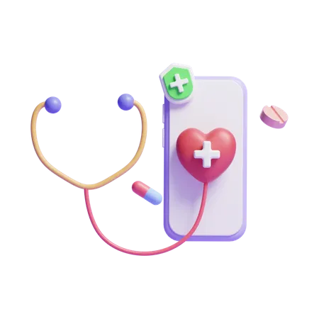 Médecin en ligne  3D Icon