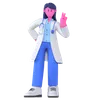 Docteur faisant une pose cool