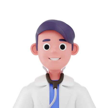 Docteur, homme  3D Icon